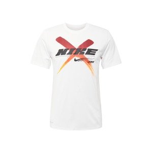 NIKE Funkční tričko  bílá / černá / limone / korálová / červená třešeň