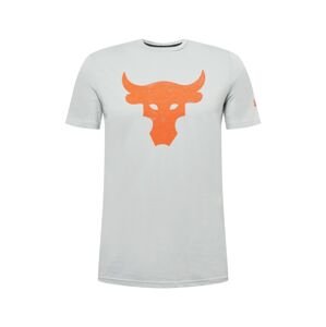 UNDER ARMOUR Funkční tričko 'Rock Brahma Bull'  oranžová / šedá