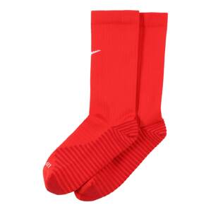 NIKE Sportovní ponožky 'Squad'  červená / bílá