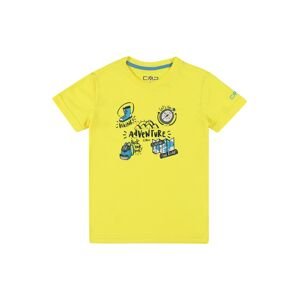 CMP Funkční tričko  žlutý melír / tyrkysová / černá