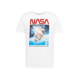 OVS Tričko 'NASA3'  bílá / modrá / námořnická modř / ohnivá červená