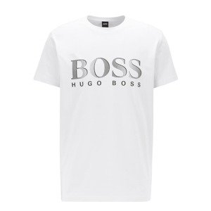 BOSS Casual Tričko  bílá / černá