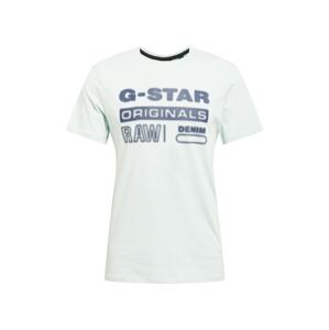 G-Star RAW Tričko  pastelová modrá / marine modrá
