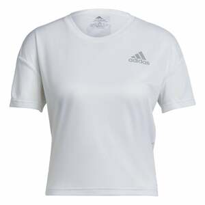 ADIDAS SPORTSWEAR Funkční tričko stříbrně šedá / bílá
