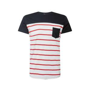 LTB Tričko 'PEJIFO'  bílá / námořnická modř / červená