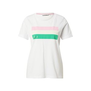NÜMPH Tričko 'CARINA' krémová / světle zelená / růžová / bílá