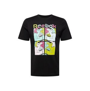 Reebok Sport Funkční tričko  černá / zelená / opálová / růžová