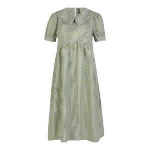 Pieces Petite Košilové šaty 'IDA'  bílá / trávově zelená