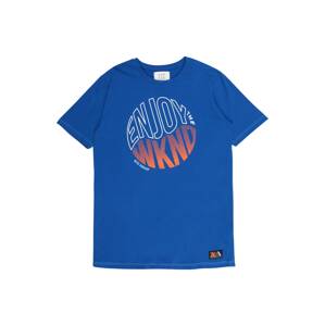STACCATO T-Shirt  modrá / bílá / oranžová / světlemodrá