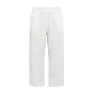 Esprit Curves Kalhoty se sklady v pase  bílá