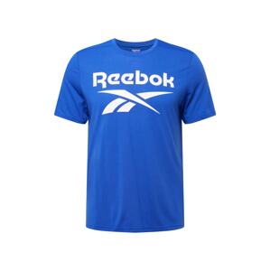 Reebok Sport Funkční tričko královská modrá / bílá