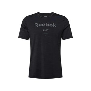 Reebok Sport Funkční tričko šedá / černá