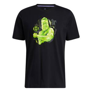 ADIDAS SPORTSWEAR Funkční tričko svítivě zelená / černá