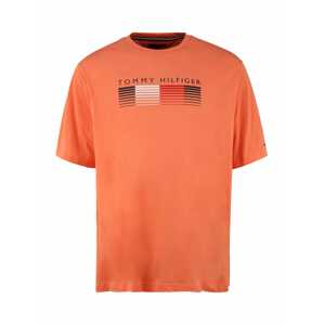 Tommy Hilfiger Big & Tall Tričko  tmavě oranžová / tmavě modrá / bílá / červená