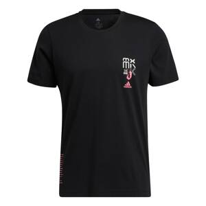 ADIDAS SPORTSWEAR Funkční tričko antracitová / světle růžová / černá / bílá