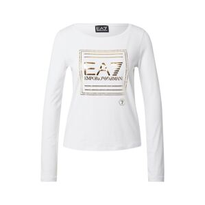 EA7 Emporio Armani Tričko  bílá / zlatá