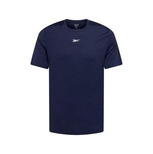 Reebok Sport Funkční tričko  tmavě modrá / bílá
