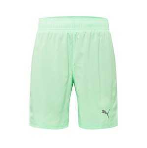PUMA Sportovní kalhoty 'Favourite'  světle zelená / černá