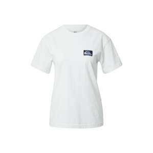 QUIKSILVER T-Shirt  bílá / stříbrná / modrá / černá
