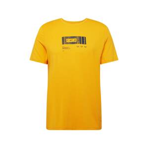 Reebok Sport Funkční tričko zlatě žlutá / černá