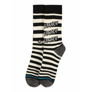 Stance Sportovní ponožky 'JAIL CARD'  černá / béžová / šedý melír