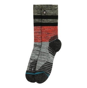 Stance Sportovní ponožky 'ALDER'  šedá / tmavě šedá / červená / černá