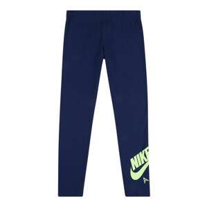 Nike Sportswear Legíny  námořnická modř / pastelově zelená