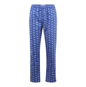 Calvin Klein Underwear Pyžamové kalhoty  bílá / nebeská modř