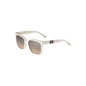 Calvin Klein Jeans Sluneční brýle 'J21617S'  bílá / pastelově růžová