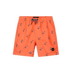 Shiwi Plavecké šortky 'Snoopy Happy Skater' světle šedá / tmavě oranžová / černá