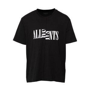 AllSaints Tričko 'Nico'  černá / bílá