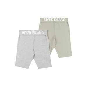 River Island Legíny 'FOLDOVER'  khaki / šedý melír / bílá
