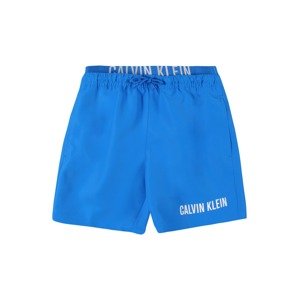 Calvin Klein Swimwear Plavecké šortky  modrá / bílá