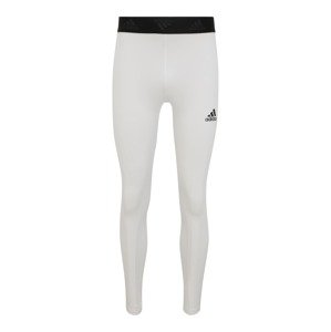 ADIDAS PERFORMANCE Sportovní kalhoty 'Techfit 3'  bílá / černá