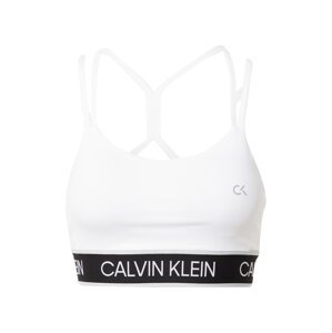 Calvin Klein Performance Sportovní podprsenka  bílá / černá / světle šedá