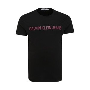 Calvin Klein Jeans Plus Tričko  fialová / černá