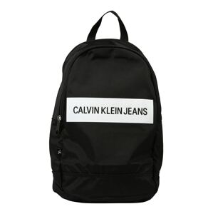 Calvin Klein Jeans Batoh  černá / bílá