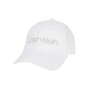 Calvin Klein Kšiltovka stříbrná / bílá