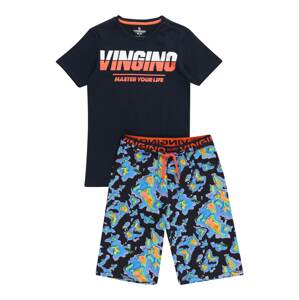 VINGINO Pyžamo  tmavě modrá / oranžová / bílá / světlemodrá / světle fialová