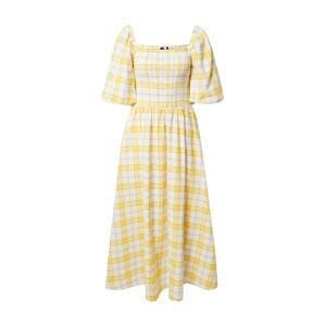 Résumé Šaty 'Ebony'  žlutá / bílá / světlemodrá