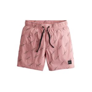 HOLLISTER Pyžamové kalhoty  pink / černá