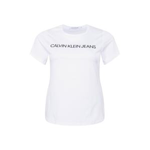 Calvin Klein Jeans Curve Tričko tmavě modrá / bílá