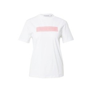 Calvin Klein Jeans Tričko 'Hero'  bílá / růžová
