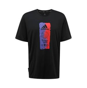 ADIDAS PERFORMANCE Funkční tričko  černá / světle fialová / červená