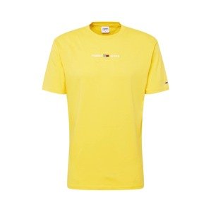 Tommy Jeans Tričko  žlutá / bílá / červená / noční modrá