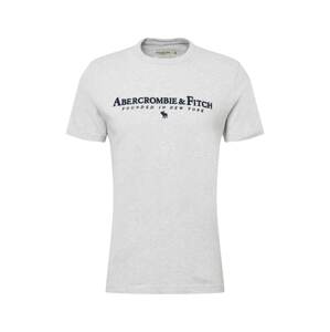 Abercrombie & Fitch Tričko  světle šedá / námořnická modř