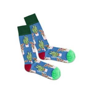 DillySocks Ponožky 'Sea Pottery'  nebeská modř / trávově zelená / limetková / žlutá / červená
