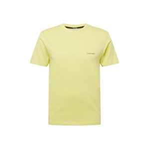 Calvin Klein Tričko  citronově žlutá / černá