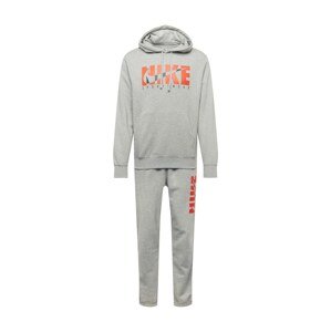 Nike Sportswear Tepláková souprava  tmavě šedá / oranžová