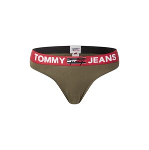 Tommy Hilfiger Underwear Tanga  olivová / světle červená / černá / bílá